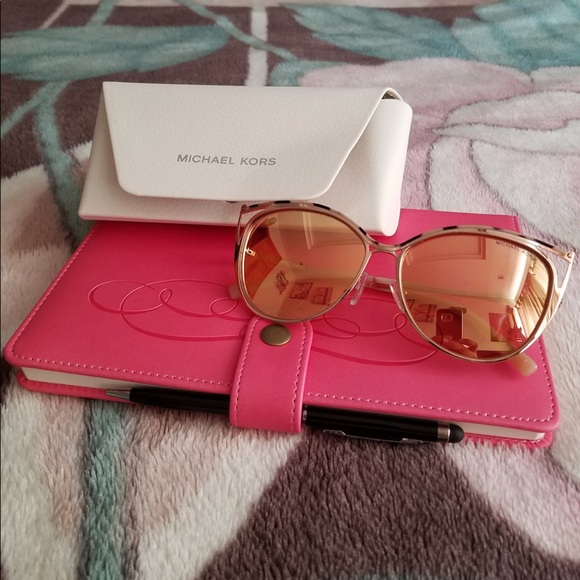 michael kors pink gold sunglasses